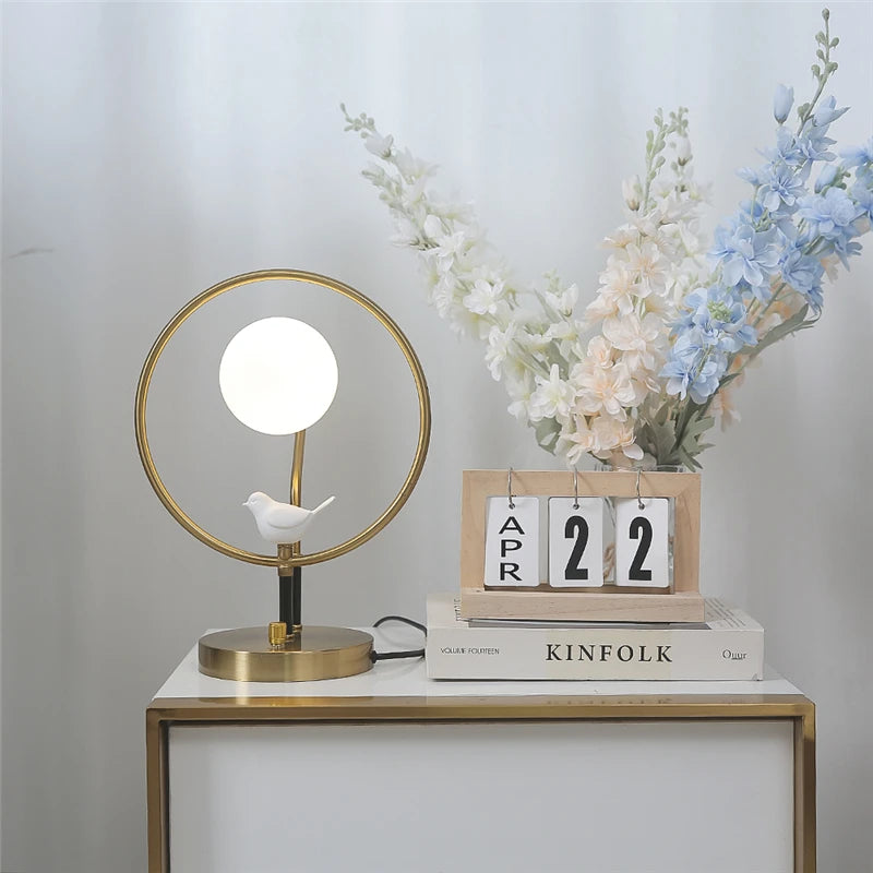 lampadaire décoratif nordique en verre design moderne avec ampoules incluses - vue 4 sur 7