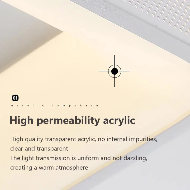 plafonnier led moderne avec ventilateur et télécommande décoratif pour la maison - vue 11 sur 14