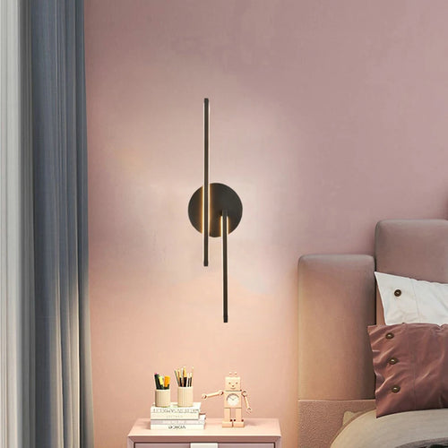 applique murale led minimaliste en laiton et cuivre - vue 4 sur 10