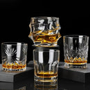 Verres cristal gravés élégants pour table fêtes maison
