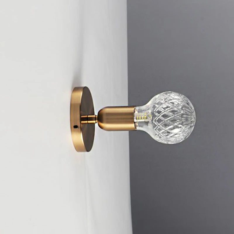 applique murale led moderne en verre décoratif d'intérieur - vue 6 sur 10