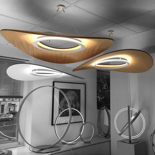 lustre minimaliste moderne en bois design danois