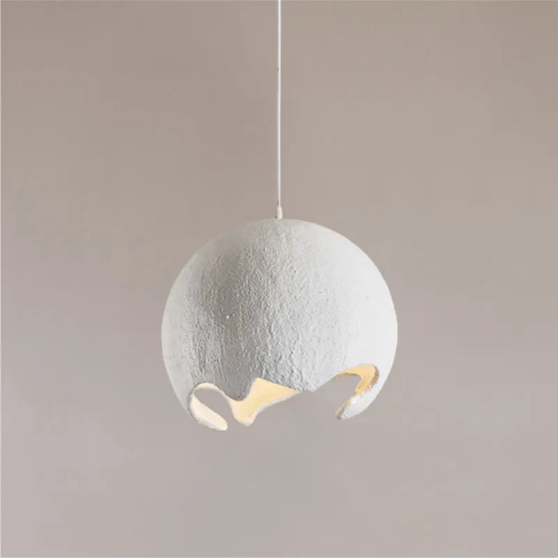 Suspension Nordique Wabi Sabi E27 LED japon Restaurant résine