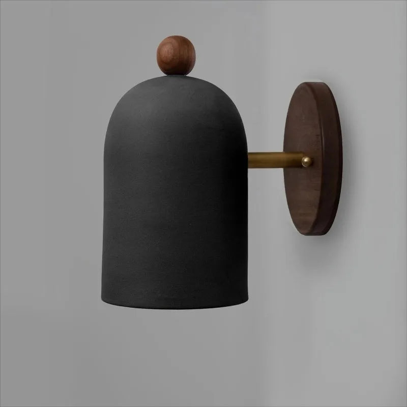 applique murale nordique en noyer style wabi sabi zen intérieur - vue 6 sur 10