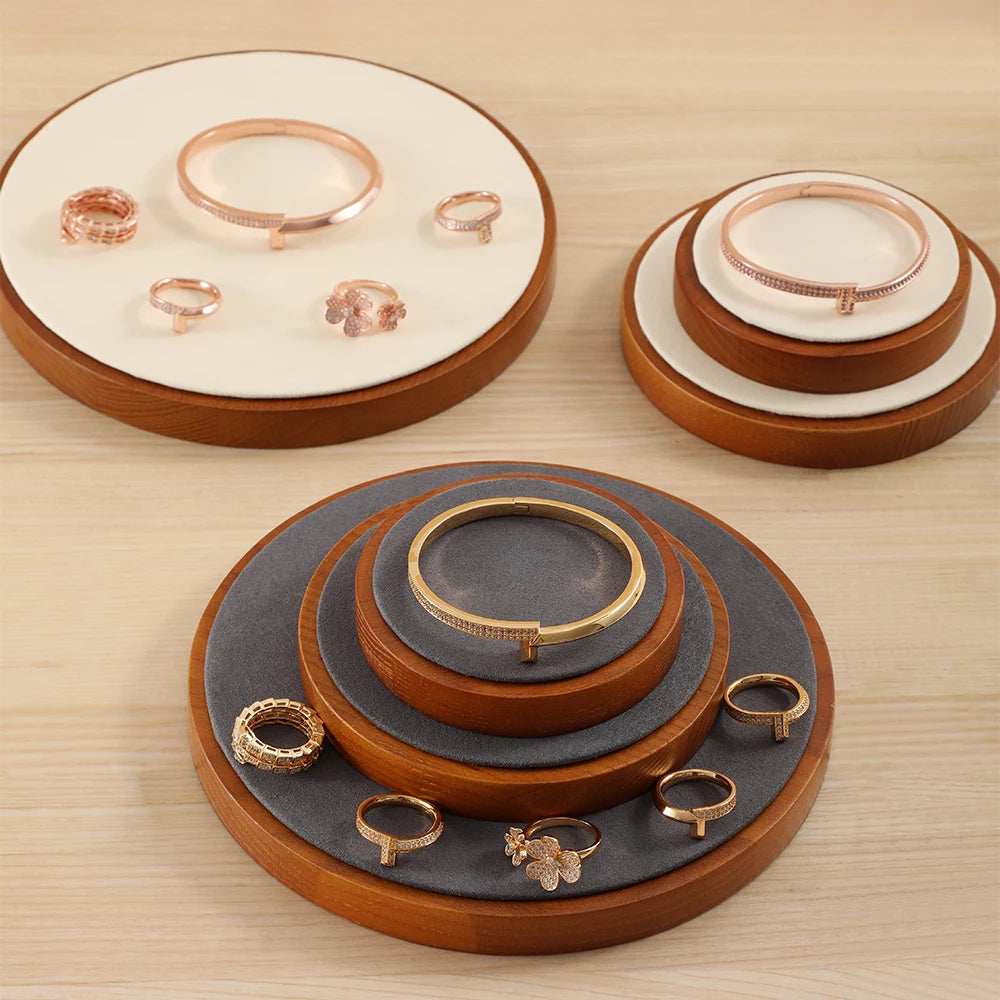 présentoir à bijoux en bois pour boucles d'oreilles et bracelets - vue 5 sur 12