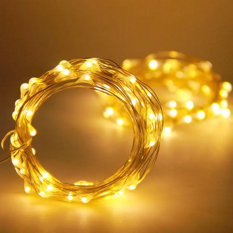 guirlande lumineuse led en fil de cuivre pour décorations de fête - vue 6 sur 14