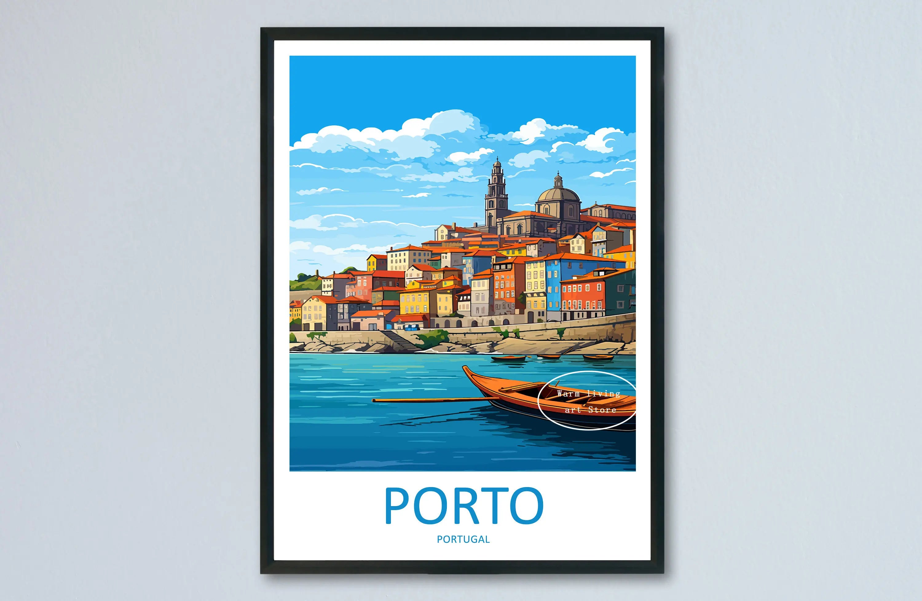 affiche de voyage sur toile paysages urbains célèbres