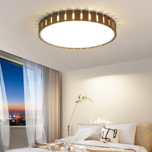 plafonnier moderne en bois pour décoration et éclairage intérieur