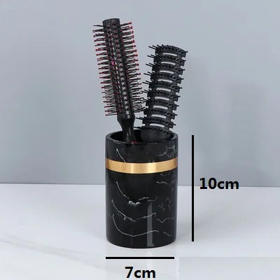 porte-brosse à dents en résine marbrée pour salle de bain - vue 16 sur 15