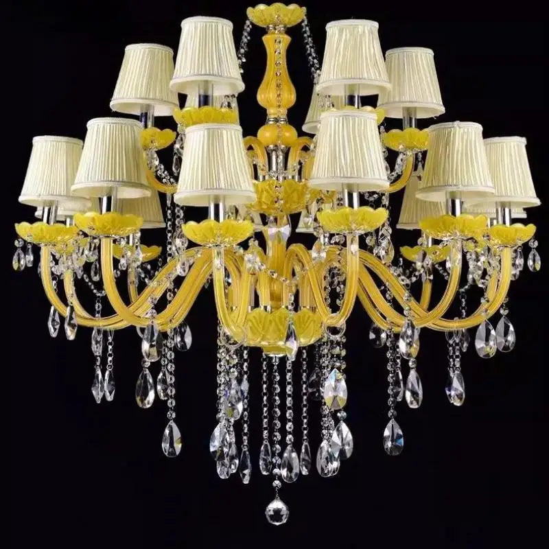 lustre en cristal fantaisie pour mariage moderne élégant - vue 5 sur 13