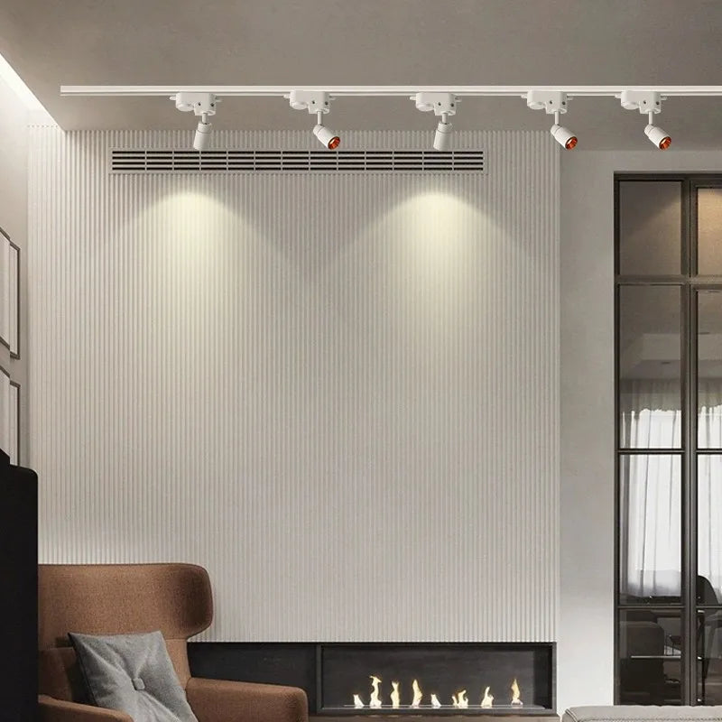 ensemble complet de luminaires sur rail led pour magasin - vue 3 sur 26