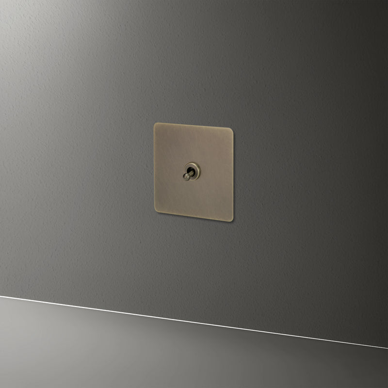 Prise électrique et double USB et USB type C en acier bronze vieilli bords arrondis