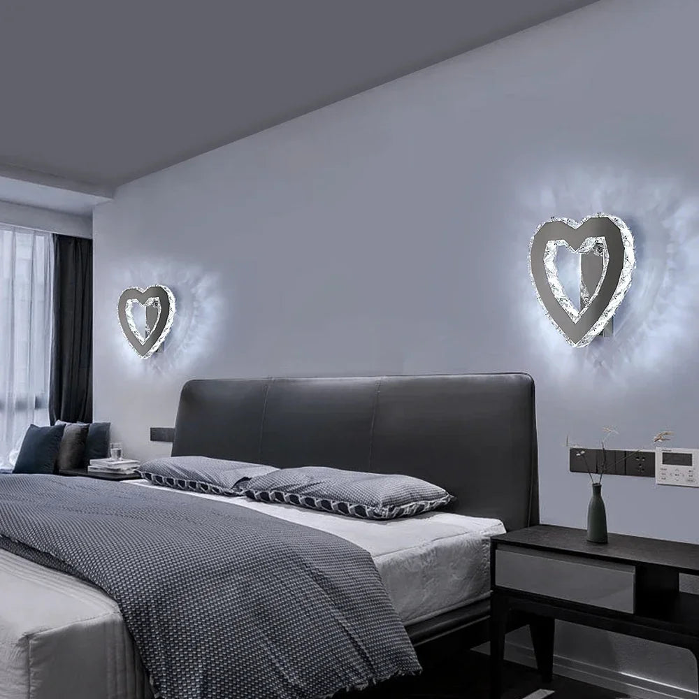 applique murale led en cristal moderne minimaliste luxe - vue 4 sur 12