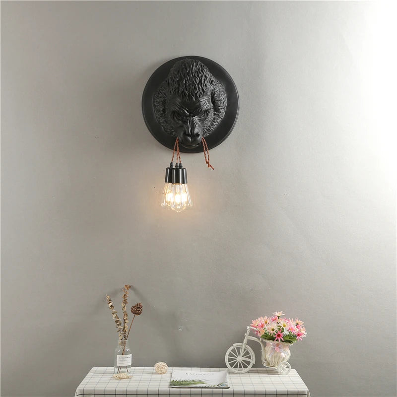 applique murale moderne en résine design art déco vintage lumineux - vue 4 sur 10