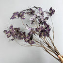 branche de papillon artificielle avec fausses fleurs décoratives pour jardin