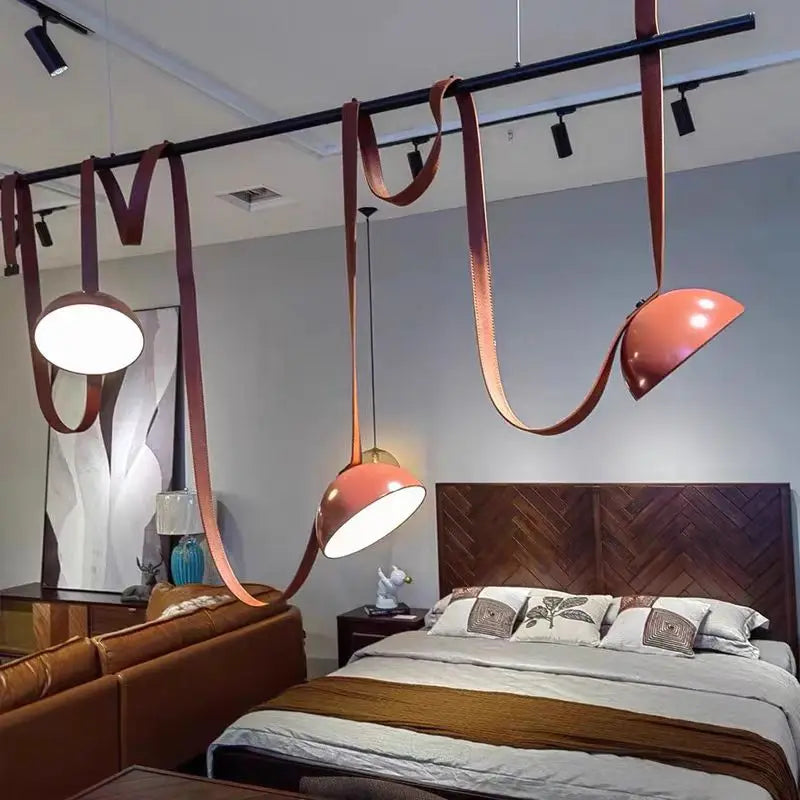 suspension en cuir artificiel pour bureau et magasin - vue 5 sur 10