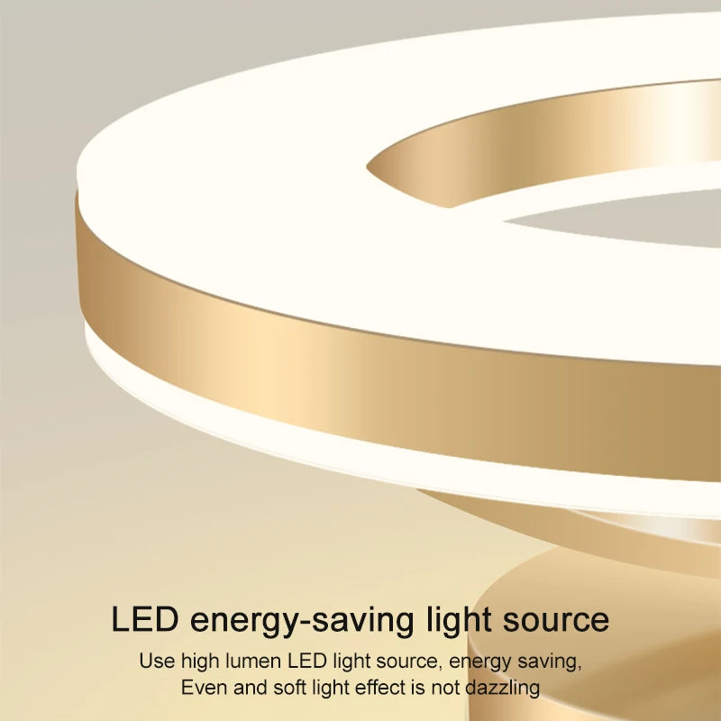 plafonnier moderne à leds pour décoration intérieure