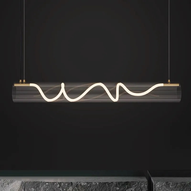 lustre design en acrylique pour éclairage décoratif intérieur - vue 4 sur 7