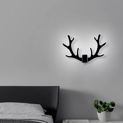 Applique murale tête de Cerf LED dessin animé