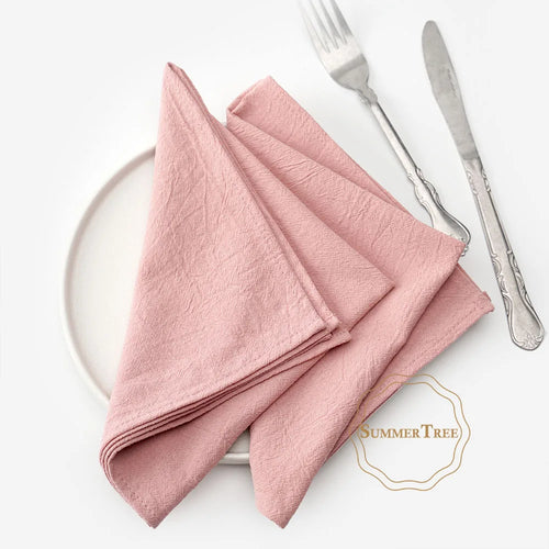 Serviette de table coton lavé style vintage campagne
