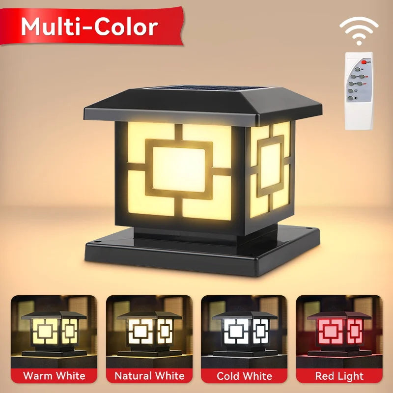 lampes solaires led étanches avec télécommande pour jardin - vue 4 sur 10