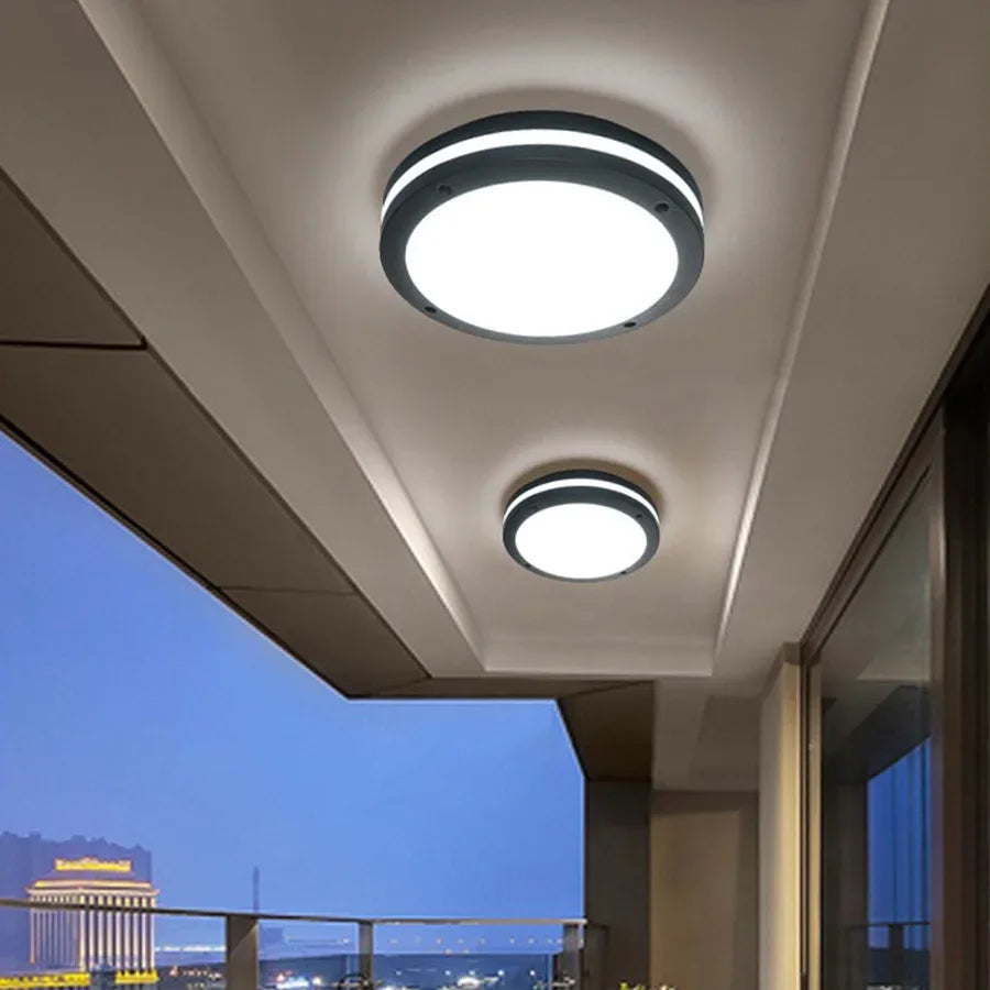 plafonnier extérieur étanche pour balcons allées couloirs porches - vue 3 sur 9