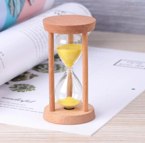 sablier en bois minuterie décorative pour enfants et anniversaires - vue 9 sur 12