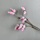 branche de papillon artificielle avec fausses fleurs décoratives pour jardin