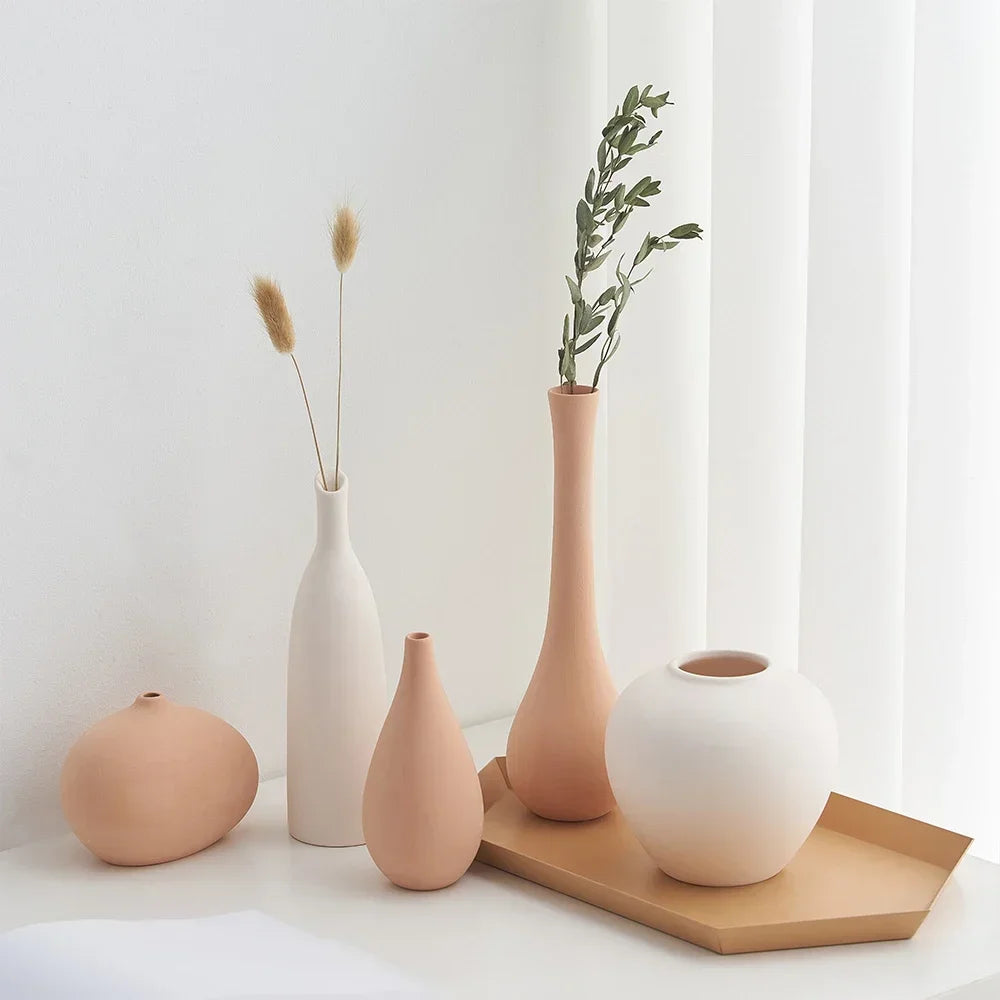 vase en céramique pour décoration florale nordique élégante - vue 4 sur 11