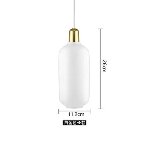 suspension en verre avec détail en marbre design industriel élégant - vue 12 sur 16