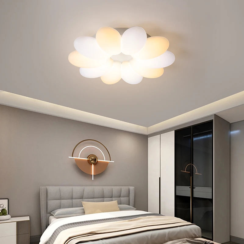 Plafonnier Led créatifs de plafond ovales pour salon salle à manger garçon fille chambre étude éclairages quotidiens intérieurs - vue 5 sur 7