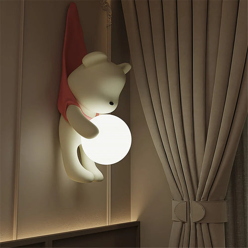applique murale led en résine style coréen pour décoration intérieure - vue 3 sur 7