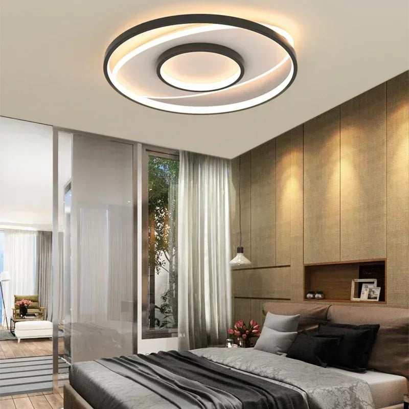 lustre moderne à leds pour décoration intérieure élégante - vue 3 sur 14