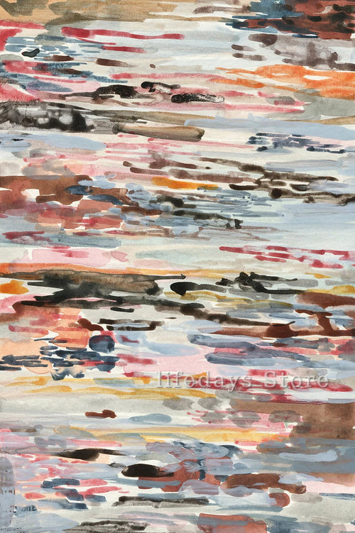 affiches abstraites géométriques aquarelle pour décoration moderne