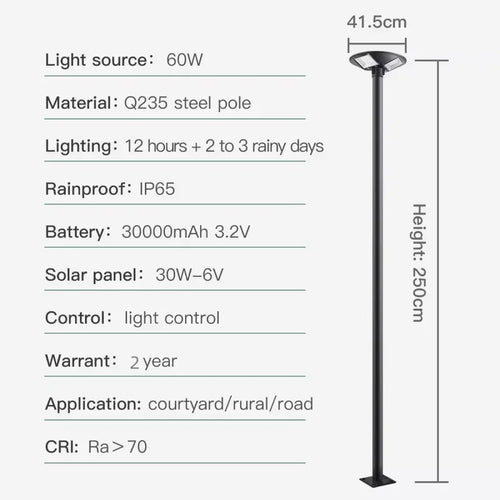 lampe solaire ronde pour jardin et éclairage extérieur