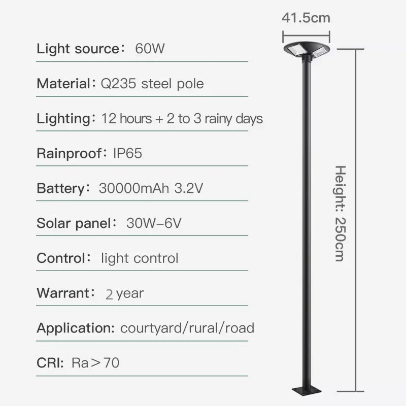 lampe solaire ronde pour jardin et éclairage extérieur - vue 5 sur 17