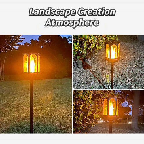 lampe torche solaire 96 led pour extérieur jardin et allée automatique - vue 2 sur 7