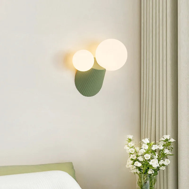 applique murale led cactus en résine verre pour étude - vue 2 sur 11