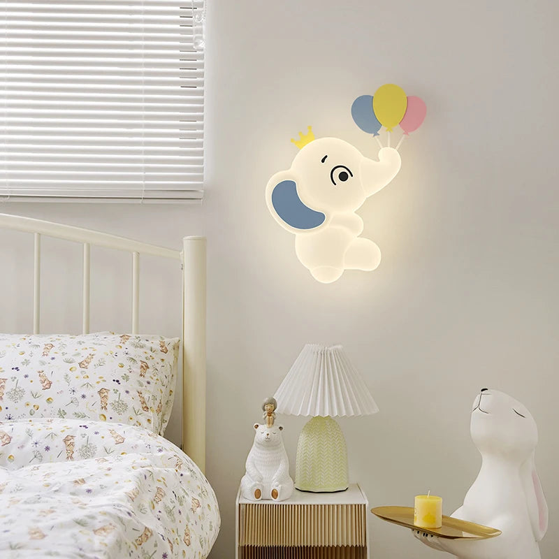 applique murale créative en forme d'éléphant pour éclairage intérieur - vue 5 sur 12