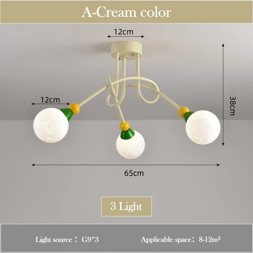 plafonnier 3d lune bulle pour chambre enfant décoration magique - vue 7 sur 6