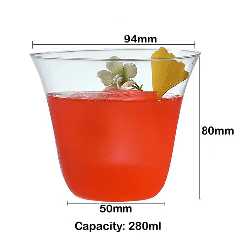 Verres fins style collins cocktail whisky jus eau