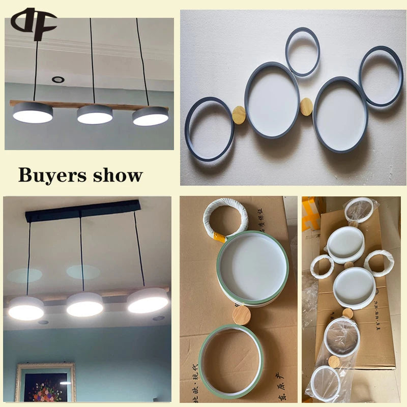 Plafonnier led de style scandinave - vue 8 sur 25