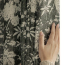 Rideau occultant floral moderne pour chambre ou salon