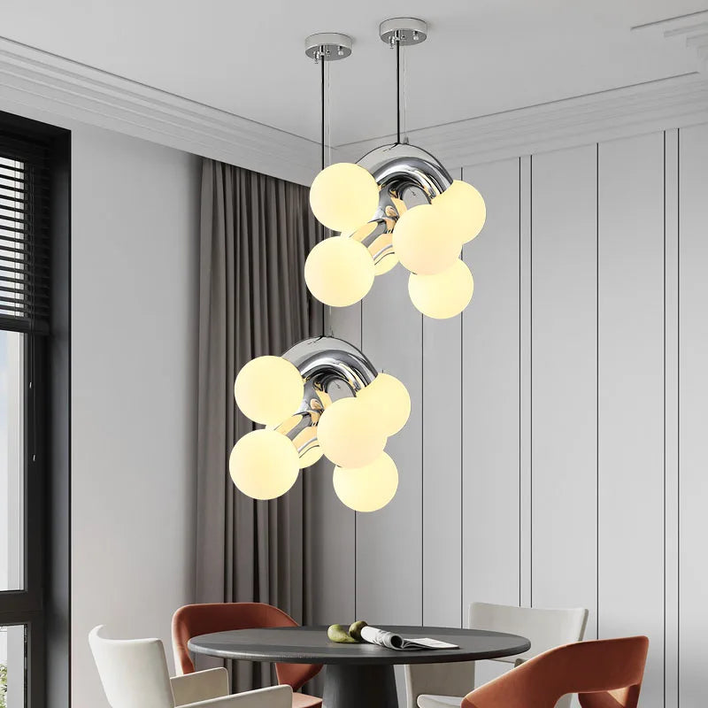 lustre minimaliste rétro créatif style grape pour intérieur - vue 3 sur 14