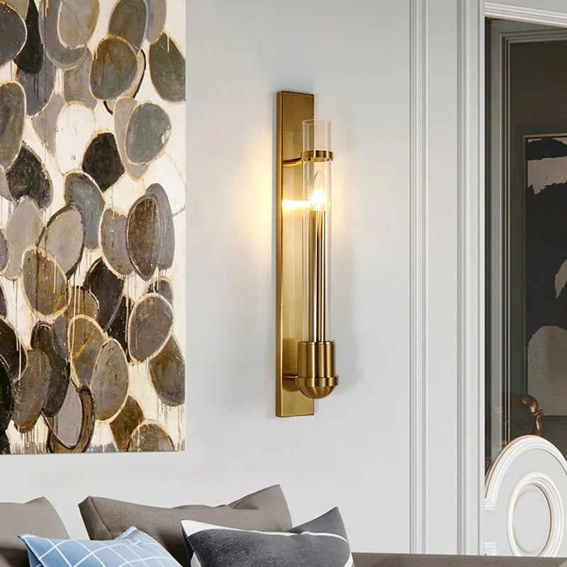 Applique murale dorée de Style américain moderne