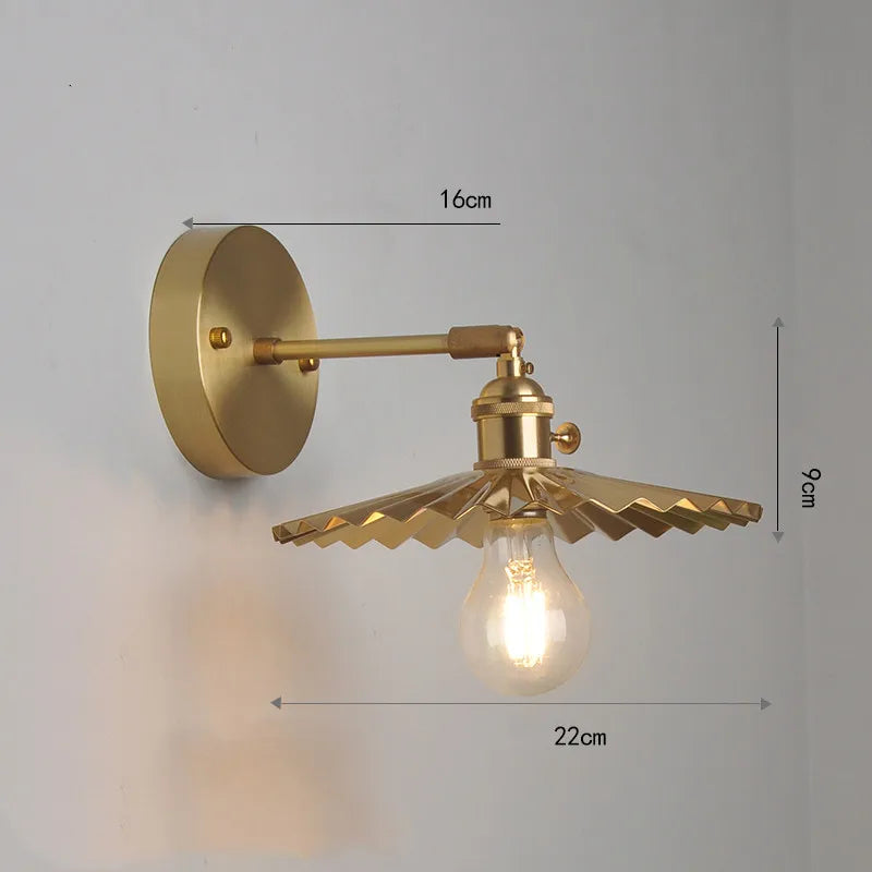 IWHD nordique moderne cuivre applique murale LED lampes applique décor à la maison éclairage intérieur chambre salle de bains salon escalier lumière Luminaria - vue 12 sur 32