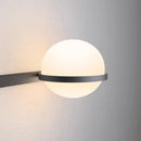 Applique murale LED moderne acrylique métal noir