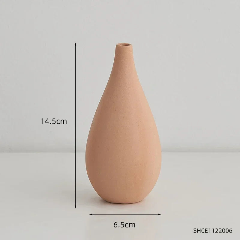 vase en céramique pour décoration florale nordique élégante - vue 8 sur 11