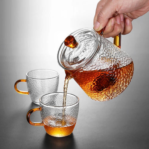 théière japonaise verre infuseur style traditionnel résistante chaleur