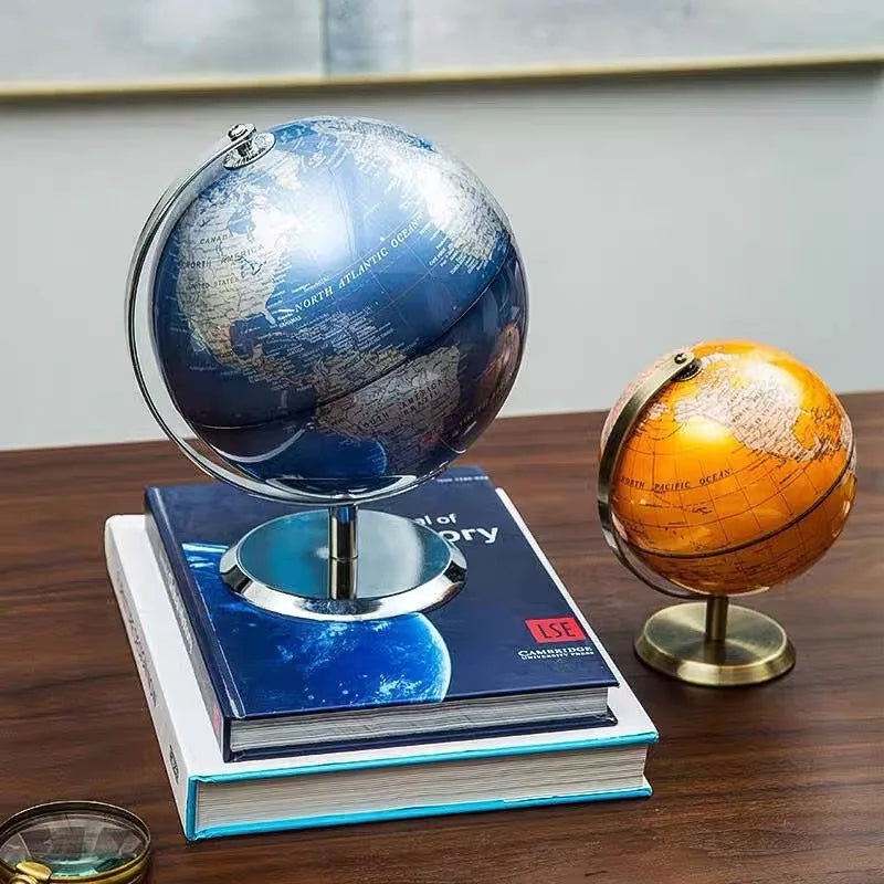 carte du globe rétro pour décoration éducative et géographique - vue 2 sur 9
